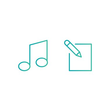 Kişisel ve iletişim için multimedya simgesi...