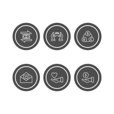 Kişisel ve Ticari Kullanım İçin 6 Bankacılık Simgesi...