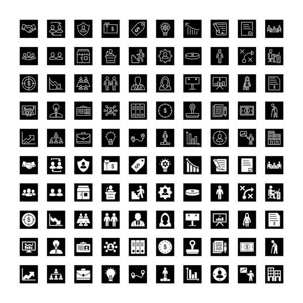 100套个人和商业用途的图标集 — 图库矢量图片