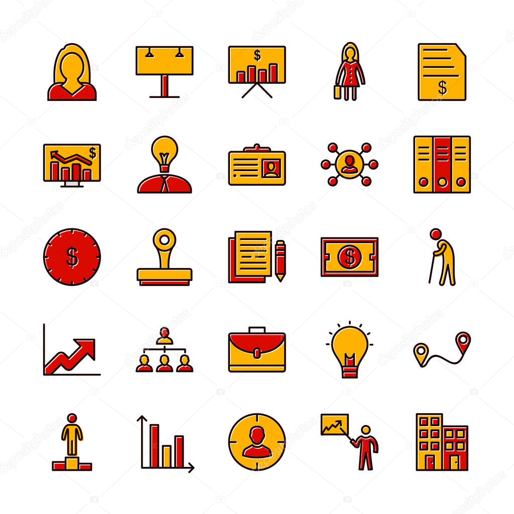 25 Icon Set Of business For Personal And Commercial Use...