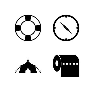 Kişisel ve Ticari Kullanım İçin 4 Kamp Simgesi...