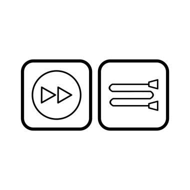 Kişisel ve iletişim için multimedya simgesi...