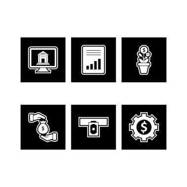  Kişisel ve Ticari Kullanım İçin 6 Bankacılık Simgesi...