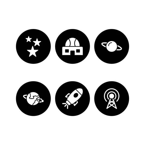 Astronomy Icons Personal Commercial Use — Stock Vector