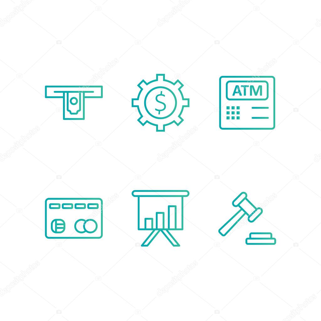 6 Banking Icons For Personal And Commercial Use...
