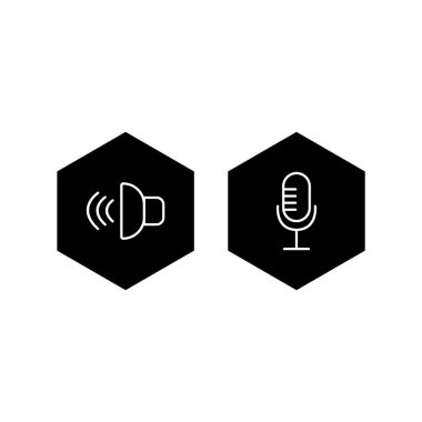 Kişisel ve iletişim için multimedya simgesi...