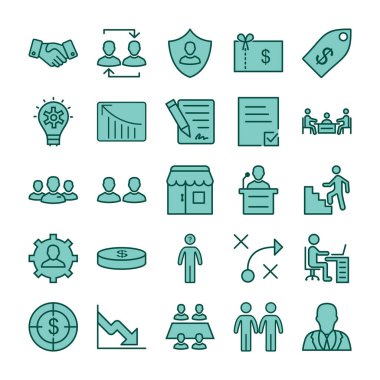 Kişisel ve Ticari Kullanım İçin 25 Simge İş...