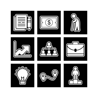 Kişisel ve Ticari Kullanım İçin 9 Simge İş...