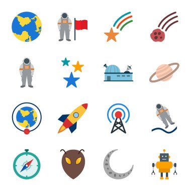 Kişisel ve Ticari Kullanım İçin 16 Astronomi Simgesi...