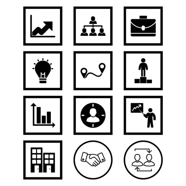 stock vector 12 business Icons For Personal And Commercial Use...