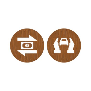 2 Bankacılık Simgesi Beyaz Arkaplanda İzole Edildi...