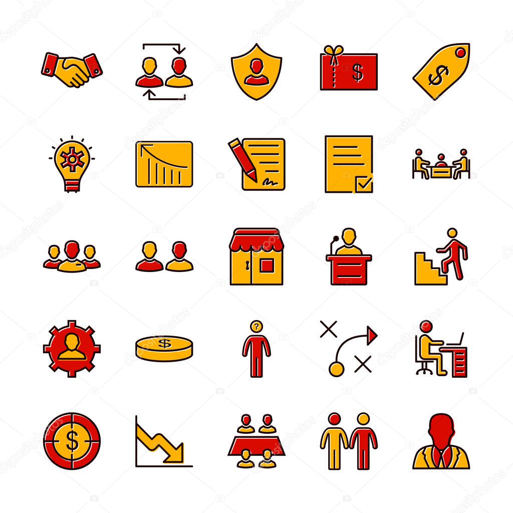 25 Icon Set Of business For Personal And Commercial Use...