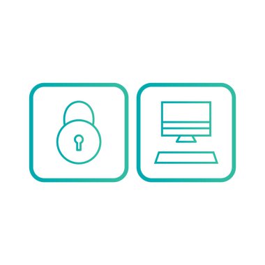 Kişisel ve iletişim için multimedya simgesi...