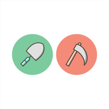 Beyaz Arkaplan Vektörü İzole Edilmiş Elementler Üzerine 2 Yapılandırma Simgesi...