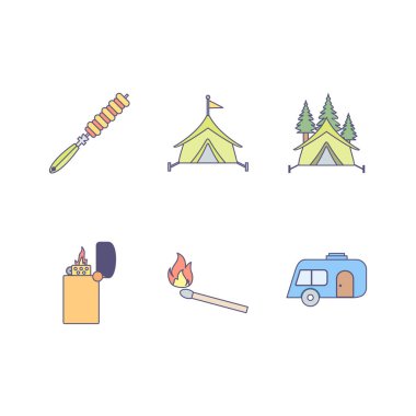 Kişisel ve ticari kullanım için 6 Simge Kampı...