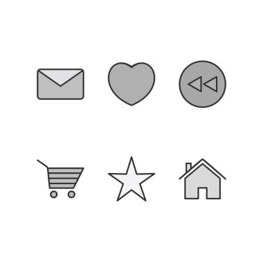 Kişisel ve iletişim için multimedya simgesi...