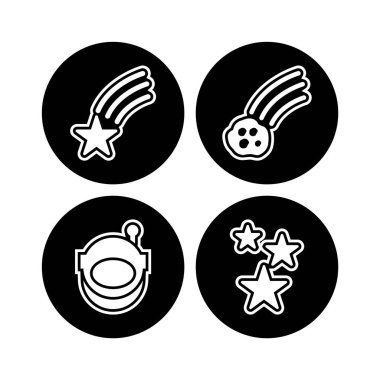 Kişisel ve Ticari Kullanım İçin 4 Astronomi Simgesi...