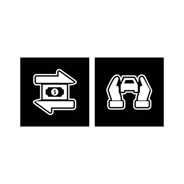 Iconos Bancarios Para Uso Personal Comercial — Archivo Imágenes Vectoriales