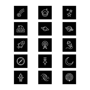 Kişisel ve Ticari Kullanım İçin 15 Astronomi Simgesi...