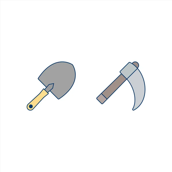 Conjunto Iconos Construcción Aislados Sobre Fondo Blanco — Vector de stock