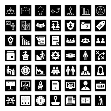 Kişisel ve ticari kullanım için 49 Simge iş kümesi...