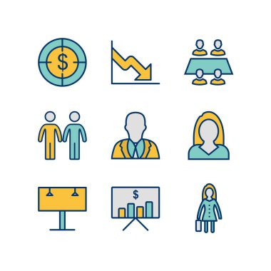 Kişisel ve Ticari Kullanım İçin 9 İş Simgesi...