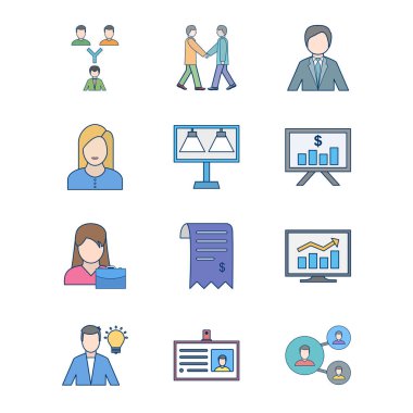 Kişisel ve Ticari Kullanım İçin 12 Simge İş...