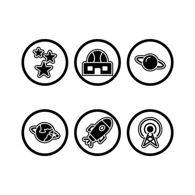 Kişisel ve Ticari Kullanım İçin 6 Simge Astronomi...