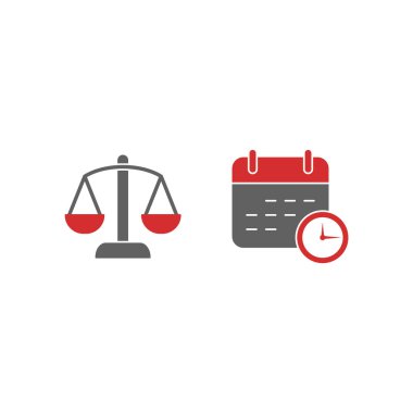 Beyaz arkaplanda 2 adet bankacılık simgesi izole edildi...