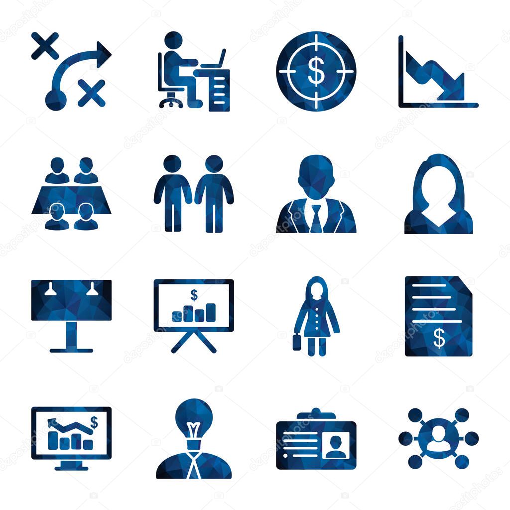 16 Icon Set Of business For Personal And Commercial Use...