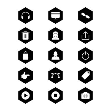 Kişisel ve iletişim için multimedya simgesi...