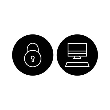 Kişisel ve iletişim için multimedya simgesi...