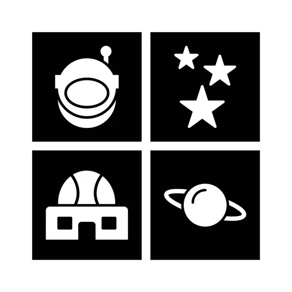 Iconos Astronómicos Para Uso Personal Comercial — Archivo Imágenes Vectoriales