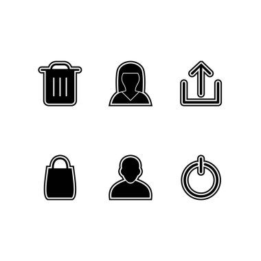 Kişisel ve iletişim için multimedya simgesi...