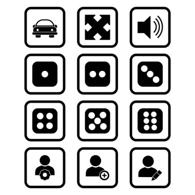 Kişisel ve Ticari Kullanım İçin Evrensel 12 Simge...