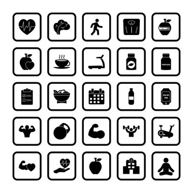 Sağlık Kişisel ve Ticari Kullanım İçin 25 Simge...