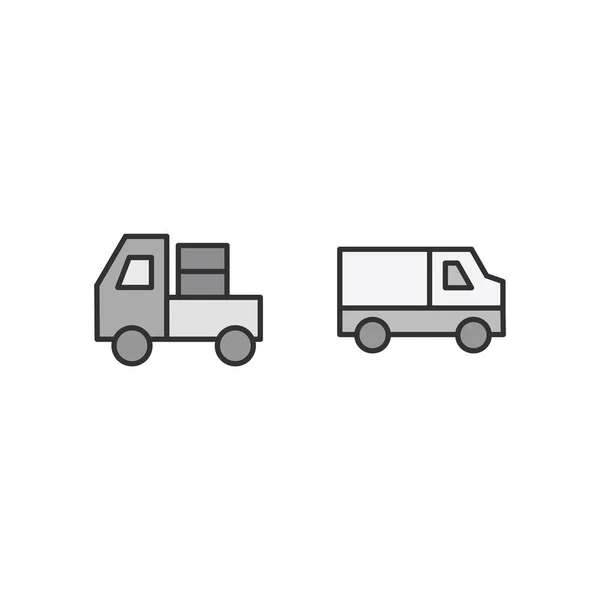 Conjunto Iconos Transporte Para Uso Personal Comercial — Archivo Imágenes Vectoriales