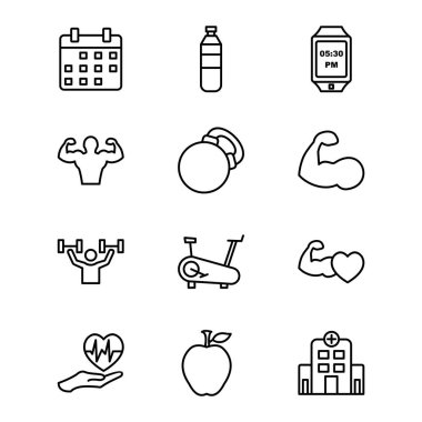 Kişisel ve Ticari Kullanım İçin 12 Simge Sağlık...