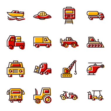 Kişisel ve ticari kullanım için simge taşıma...