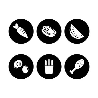 Kişisel ve Ticari Kullanım İçin 6 Gıda Simgesi...