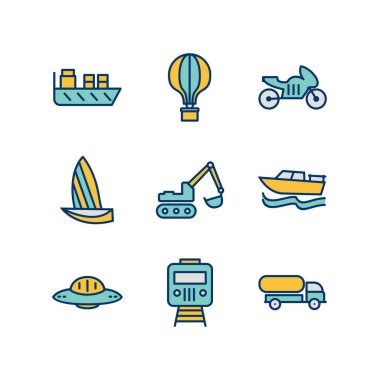 Kişisel ve ticari kullanım için simge taşıma...