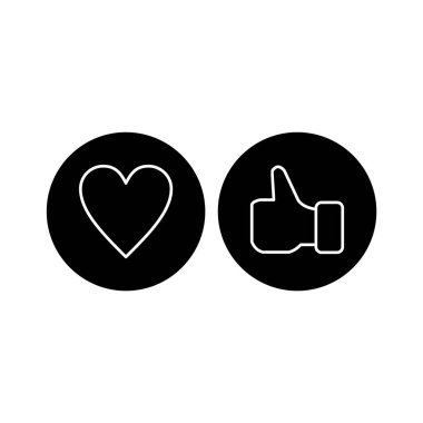 Kişisel ve ticari kullanım için temel elementlerden oluşan 2 simge kümesi...