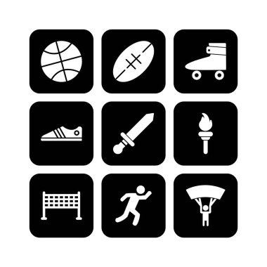 Kişisel ve iletişim için spor ve oyun simgesi...