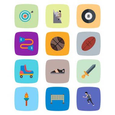 Kişisel ve iletişim için spor ve oyun simgesi...