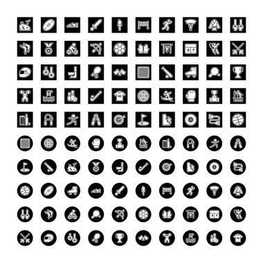 Kişisel ve iletişim için spor ve oyun simgesi...