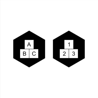 2 Eğitim Simgesi Sayfası Beyaz Arkaplanda İzole Edildi...