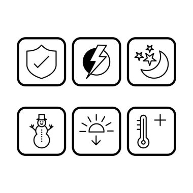 Kişisel ve Ticari Kullanım İçin 6 Hava Simgesi...