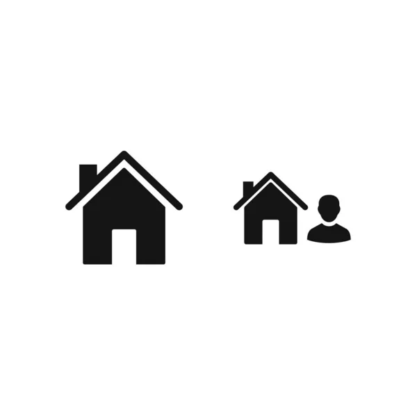 Icon Set Von Immobilien Für Den Persönlichen Und Gewerblichen Gebrauch — Stockvektor