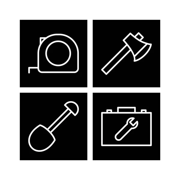Conjunto Iconos Construcción Para Uso Personal Comercial — Vector de stock