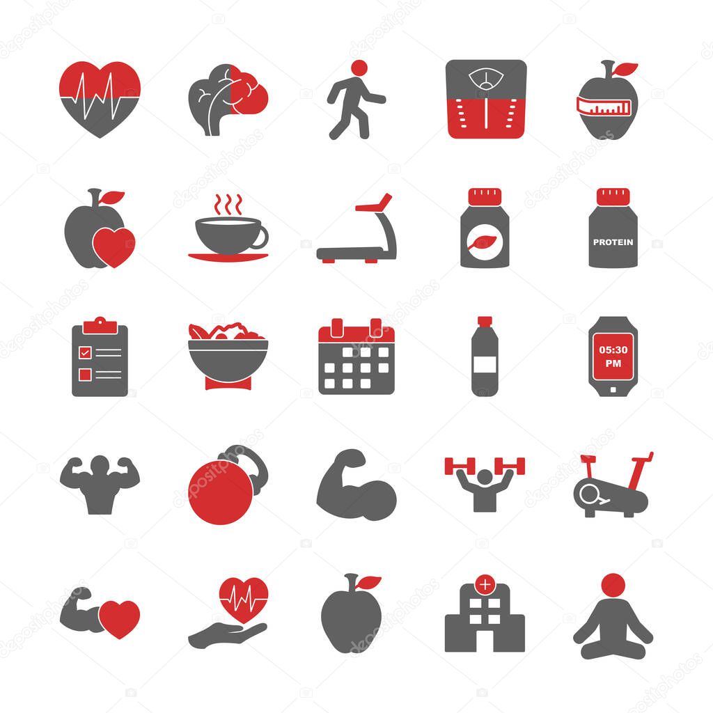 25  Icons For health Personal And Commercial Use...